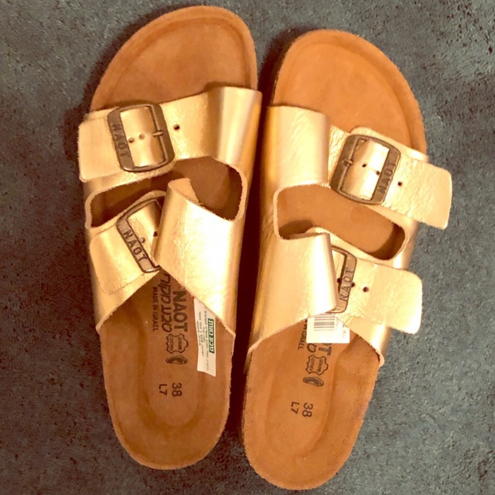 IN SEARCH OF GOLD NAOT SANDALS